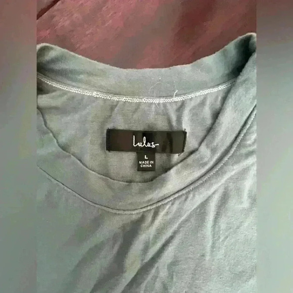 Lulus women’s long sleeved stretch crop top size L - Picture 2 of 7